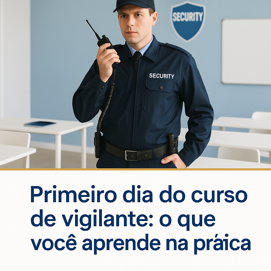 Primeiro dia do curso de vigilante: aprendizado prático e panorama ...